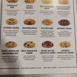 Carol's Cookies - Cookie Flavors