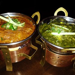 Shukria - Lamm Vindalu und Palak Paneer