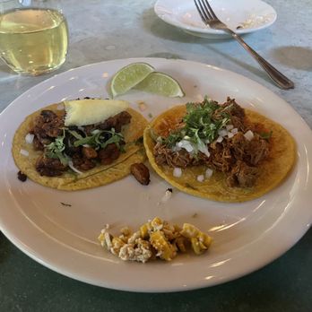 Gallo Blanco - Al pastor taco and pork Puerco Colorado Taco - Mexican Near Me - Phoenix, Arizona