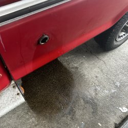 Chevron - Gas spill, area where the cashiers put clay/kitty litter in my gas compartment