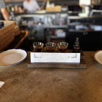 Bosscat Kitchen & Libations - Whiskey flight - New American Near Me - Irvine, California
