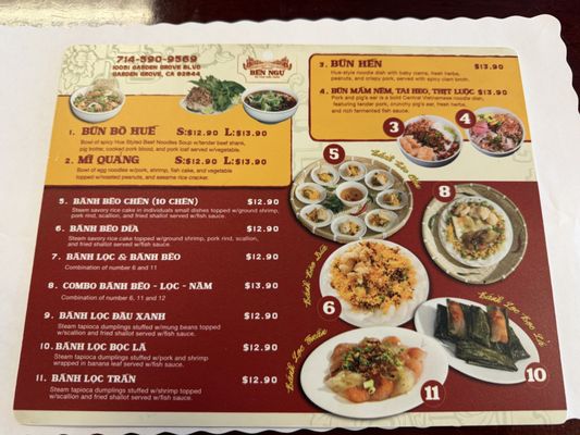 Menu photo 7 Ben Ngu Garden Grove, CA