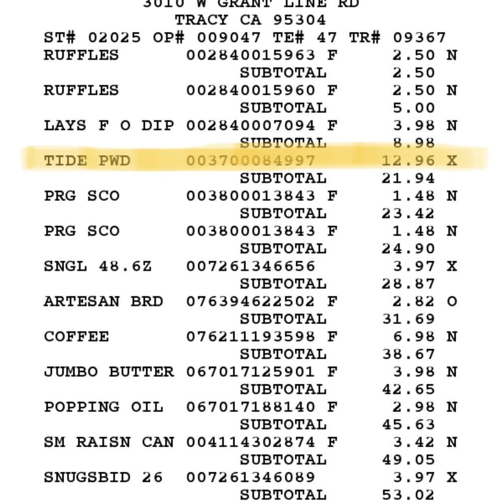 Walmart Supercenter - Proof of purchase - Department Stores Near Me - Tracy, California