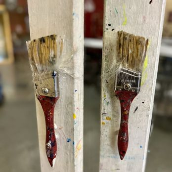 Painting with a Twist - The details. Brush door handles to private room. Cute! - Art Classes Near Me - Davie, Florida Painting with a Twist - The details. Brush door handles to private room. Cute! - Art Classes Near Me - Davie, Florida