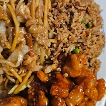 Bamboo Garden - Orange Chicken Combination plate - Chinese Near Me - Oakdale, California