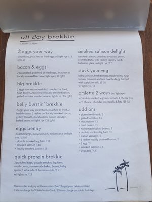 Menu photo 3 Enzo's on the Beach Hervey Bay, QLD