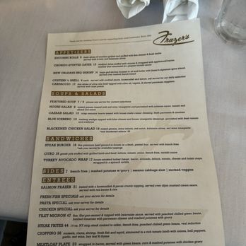 Frazer's Restaurant & Lounge - Menu - New American Near Me - Saint Louis, Missouri Frazer's Restaurant & Lounge - Menu - New American Near Me - Saint Louis, Missouri