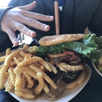 Ruby's Roadside Grill - The Monster Burger Special - Burgers Near Me - Seaside, Oregon