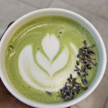 Naughty Coffee - hot matcha with lavender - Coffee & Tea Near Me - Miami, Florida Naughty Coffee - hot matcha with lavender - Coffee & Tea Near Me - Miami, Florida