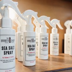 The Barber Shop - The Barber Shop Sea Salt Spray -- lightweight volume and texture for an effortless, classic finish. Available in-shop and online.