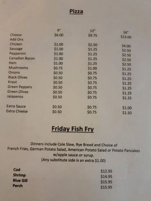 Menu photo 2 The Marsh Inn Mayville, WI Menu photo 2 The Marsh Inn Mayville, WI