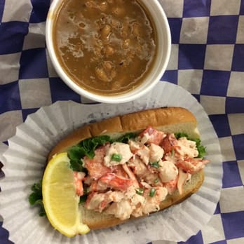 Cape Cod Fish - Lobster roll (classic) with beans. Delicious! - Seafood Near Me - Fort Myers, Florida Cape Cod Fish - Lobster roll (classic) with beans. Delicious! - Seafood Near Me - Fort Myers, Florida