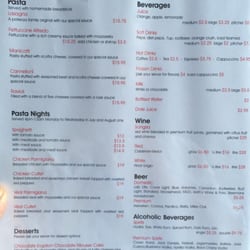 Potenza's Restaurant - Menu, page 2