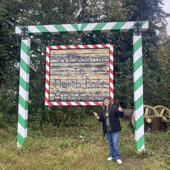 Welcome To North Pole Sign - 08.30.23 City of North Pole AK - Landmarks & Historical Buildings Near Me - North Pole, Alaska Welcome To North Pole Sign - 08.30.23 City of North Pole AK - Landmarks & Historical Buildings Near Me - North Pole, Alaska
