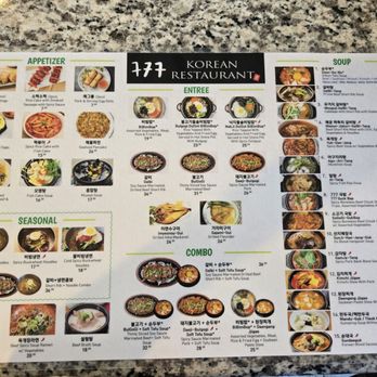 777 Korean Restaurant - Menu as of June 2025 (1/2) - Korean Near Me - Las Vegas, Nevada