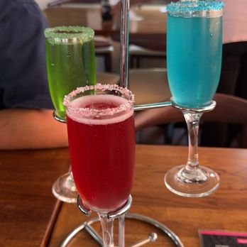 Madres Brunch - Mimosa flight and Popeye omelette. - Breakfast & Brunch Near Me - Bellflower, California
