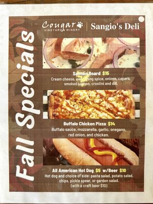 Menu photo 1 Sangio's Deli Temecula, CA