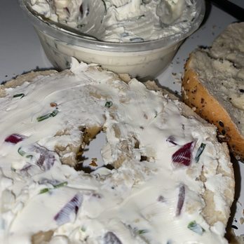 Jersey Bagels - Everything bagel with Onion & Chive cream cheese - Bagels Near Me - Houston, Texas Jersey Bagels - Everything bagel with Onion & Chive cream cheese - Bagels Near Me - Houston, Texas