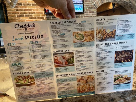 Menu photo 1 Cheddar's Scratch Kitchen Houston, TX