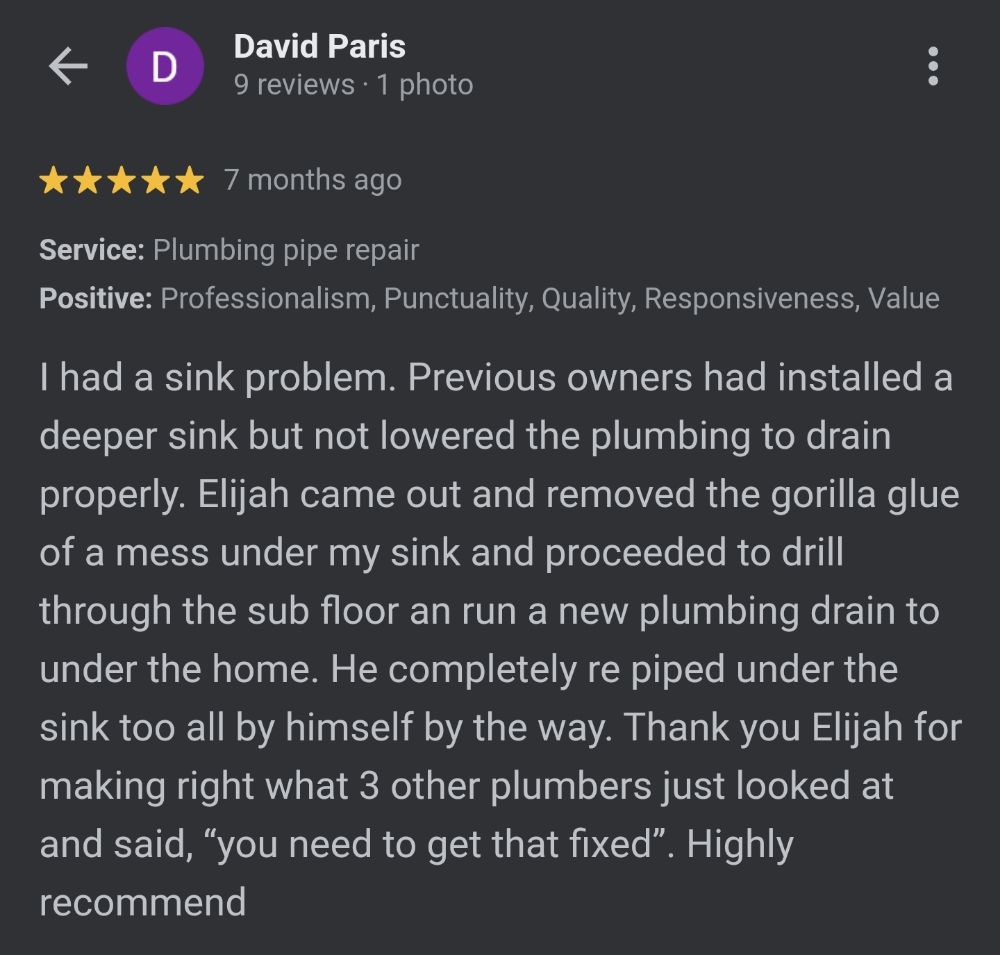 Slide of Copperhead Plumbing