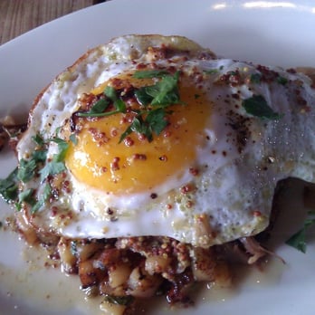 Gjelina - Duck confit with sunny side up egg - New American Near Me - Venice, California