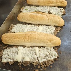 Philly Italian Water Ice - Multiple Cheesesteak's lined up