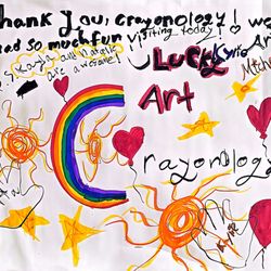 Lucky Art Crayonology - The kids wanted to say thank you!