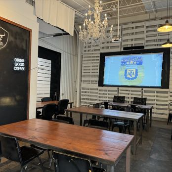Toros HTX Coffee - Inside seating, with a projector screen! - Soccer Near Me - Houston, Texas Toros HTX Coffee - Inside seating, with a projector screen! - Soccer Near Me - Houston, Texas