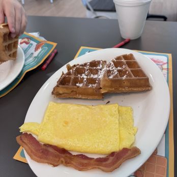 Eggs Up Grill - Kids meal with waffles - Breakfast & Brunch Near Me - Cocoa Beach, Florida