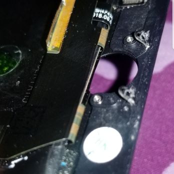 ITech Xpress Phone & Computer Repair - The damage to the part where the screws were supposed to be have been attached - Mobile Phone Repair Near Me - Covina, California