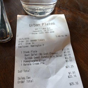 Urban Plates - Damage for 1 person - Salad Near Me - Pasadena, California Urban Plates - Damage for 1 person - Salad Near Me - Pasadena, California