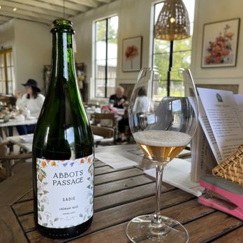 Abbot's Passage Winery and Mercantile - Cheers to a bottle and glass of their Sadie Cremant Rosé at Abbot's Passage Winery and Mercantile in Glen Ellen. - Wineries Near Me - Glen Ellen, California