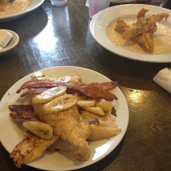 Ruby Slipper Midcity - Banana foster French toast and catfish & grits! Average tasting! - Breakfast & Brunch Near Me - New Orleans, Louisiana