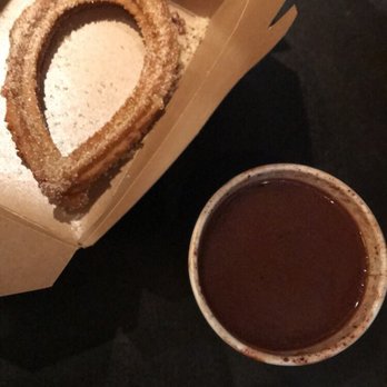 Xoco - Churro was to standard but what really got me was the Aztec hot chocolate and I don't even like hot chocolate! - Mexican Near Me - Chicago, Illinois Xoco - Churro was to standard but what really got me was the Aztec hot chocolate and I don't even like hot chocolate! - Mexican Near Me - Chicago, Illinois