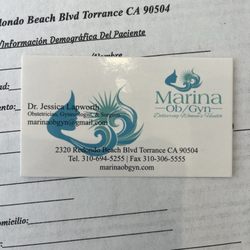 Marina ObGyn - Business card