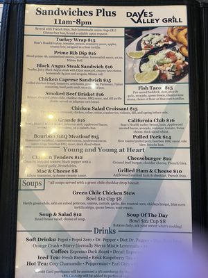 Menu photo 4 Dave's Valley Grill Los Ranchos de Albuquerque, NM