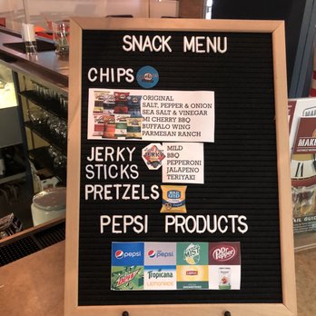 Peat’s Cider Social - Snack Menu - Bowling Near Me - Stevensville, Michigan