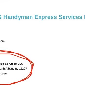 NYS Handyman Express - His business name and address. Although there is another address located in 14612 zip code that he also uses. - Handyman Near Me NYS Handyman Express - His business name and address. Although there is another address located in 14612 zip code that he also uses. - Handyman Near Me