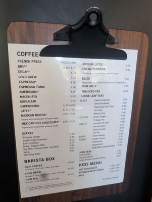 Menu photo 1 Temple Coffee Sacramento, CA Menu photo 1 Temple Coffee Sacramento, CA