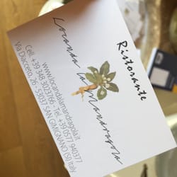 La Mandragola - Business card