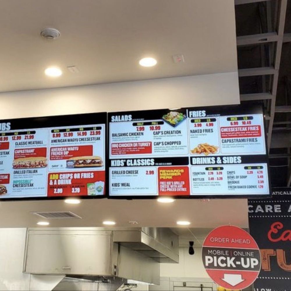 Menu board Menu board