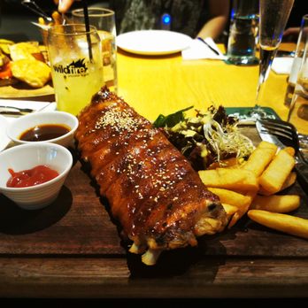 Wildfire - BBQ Ribs with fries - Bars Near Me - Hong Kong, HK