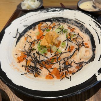 Tendon Kohaku - Creamy Uni pasta - Japanese Near Me - Bellevue, Washington