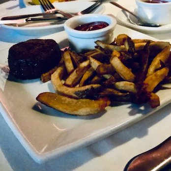 Ruth's Chris Steak House - Kids 4oz filet with fries, served with a drink and ice cream for dessert.  $18.95 - Steakhouses Near Me - Markham, Ontario