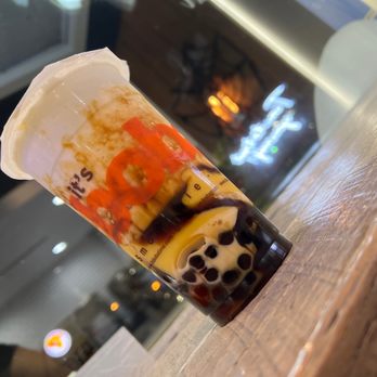 It's Boba Time - South Gate - #4 Frosty Milk with Caramel, Pudding and Boba - Bubble Tea Near Me - South Gate, California