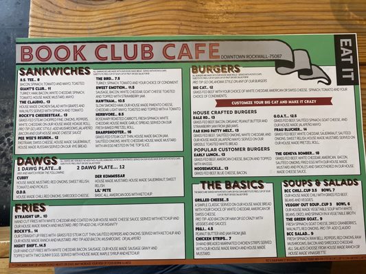 Menu photo 7 Book Club Cafe Rockwall, TX Menu photo 7 Book Club Cafe Rockwall, TX