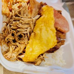 Hawaiian Barbecue - To Go - #4 Bento Box (very dry today"