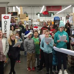 Steve's Ace Home Garden - We had some fantastic kids from Eisenhower elementary stop by to get us in the holiday spirit