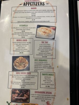 Menu photo 3 La Dos Gringas Belen, NM