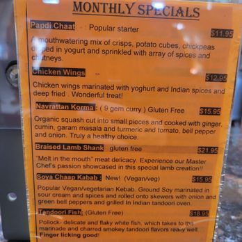 Delhi Diner - Specials - Indian Near Me - Albany, California